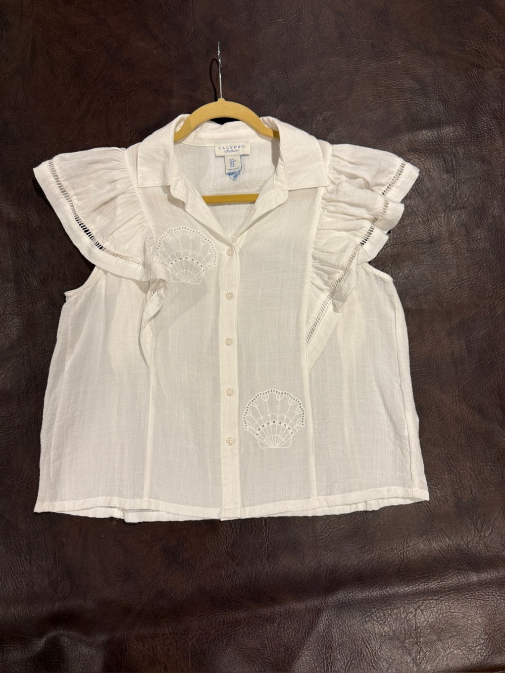 Calypso St. Barth White Label with Light Blue Logo